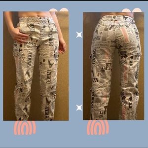 V. I. P “Save the Planet” Cargo Jeans size 1/2 juniors.
